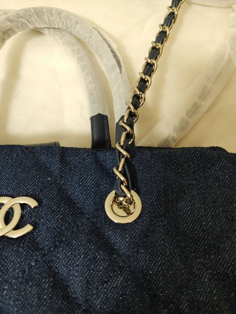 CHANEL　デニムキルティング　ハンドバッグ　ノベルティ商品　非売品