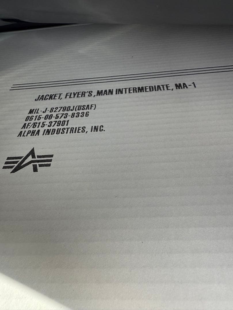 ジャケット・アウター WTAPS x Alpha MA-1 Core SPEC \"Black\" L