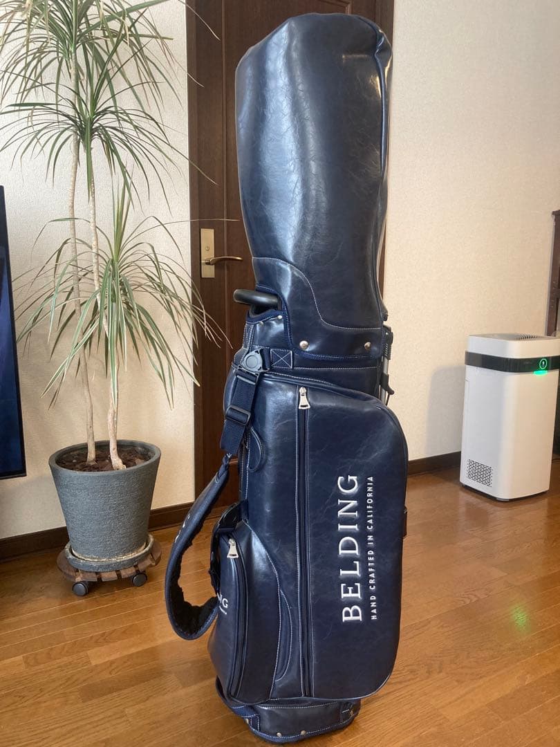 【BELDING】超美品_キャディバッグ(ネイビー)