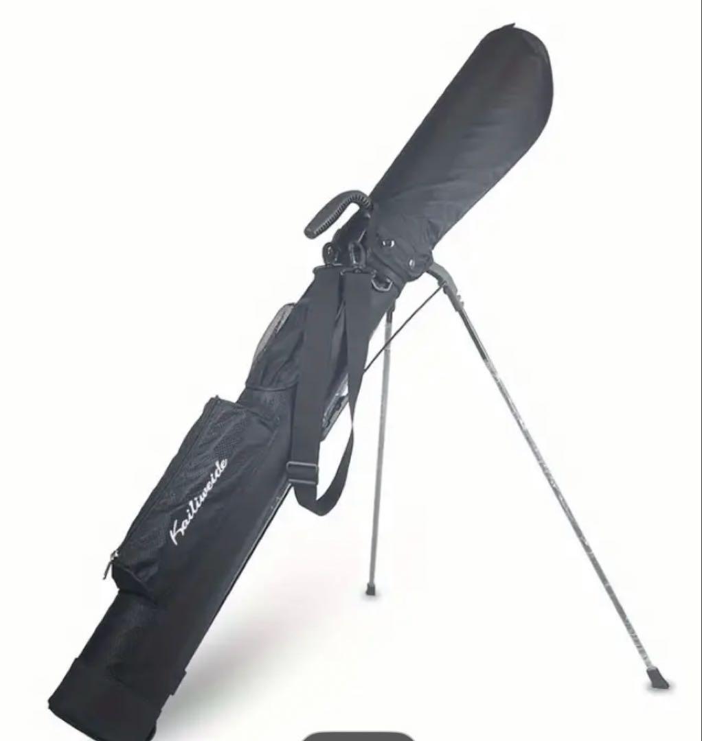 新品　軽量スタンド　ゴルフサブキャディバッグ　ブラック