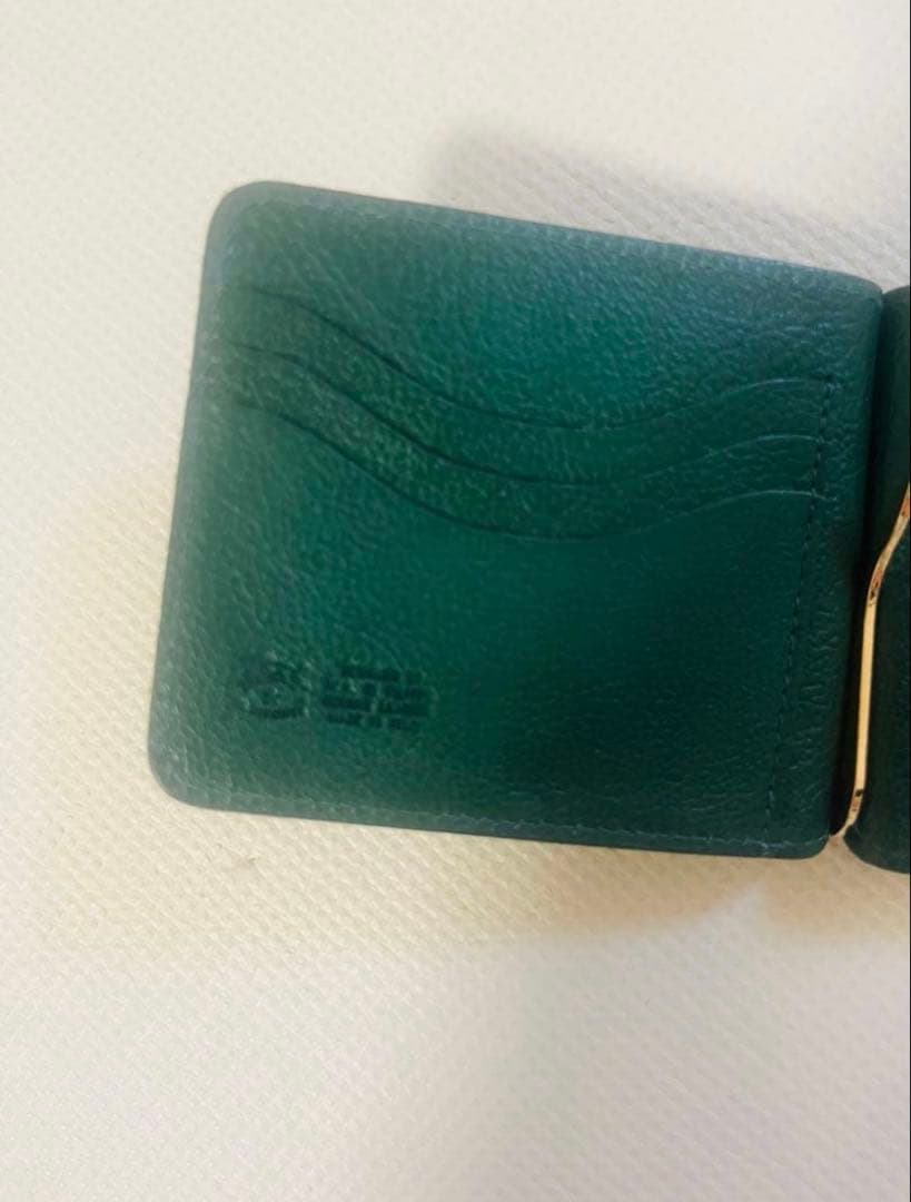 I*W様 IL BISONTE（イル ビゾンテ） ダークグリーン レザー マネー