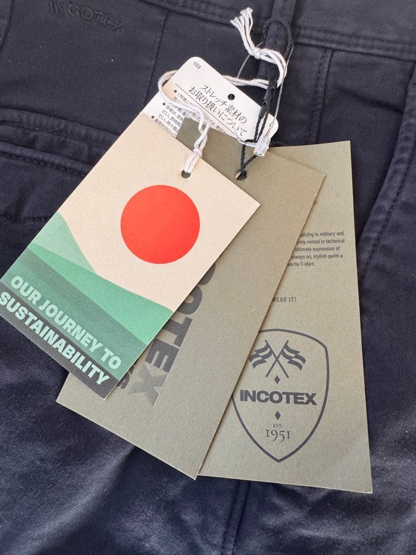 【新品未使用】INCOTEX(インコテックス)コットンパンツ 31