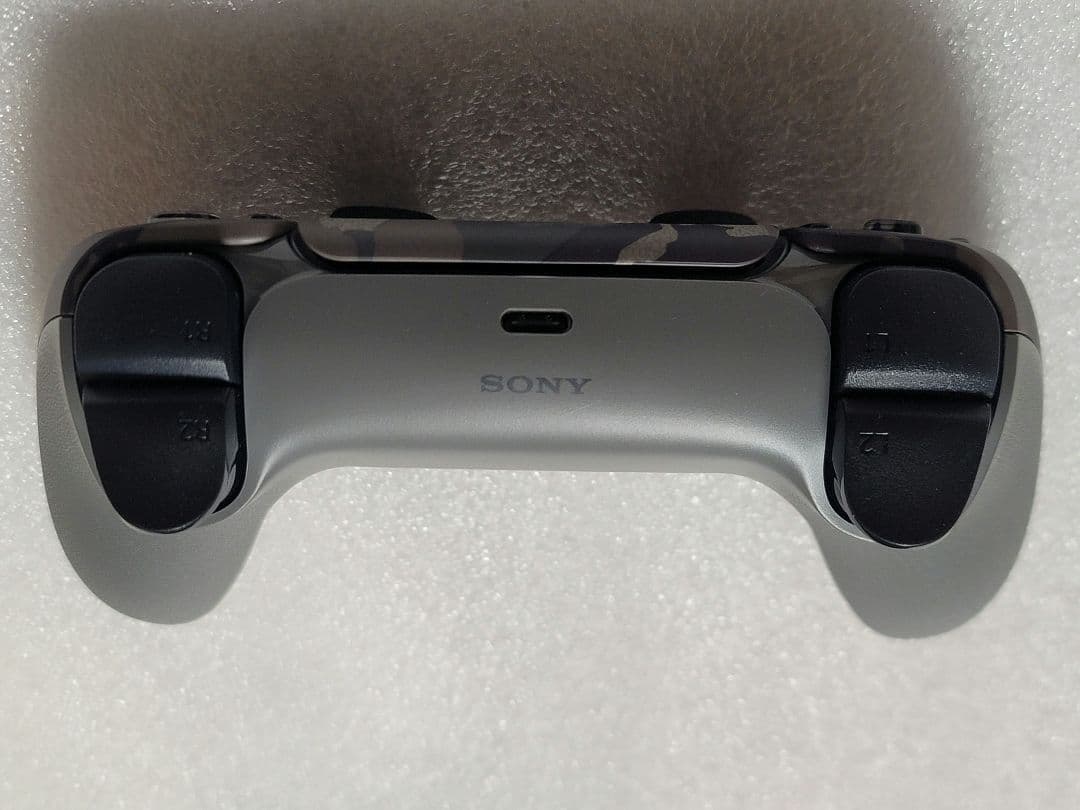 PS5 左右反転 デュアルセンス ワイヤレスコントローラー グレーカモフラージュ