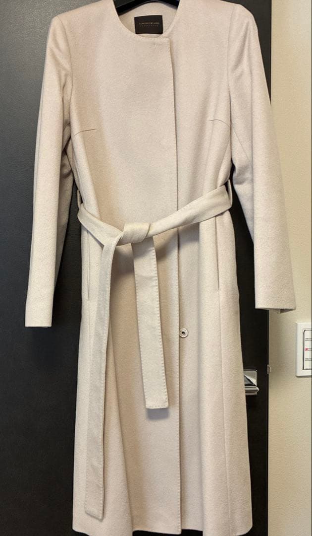 トゥモローランド　ピュアカシミヤ　ノーカラーコート