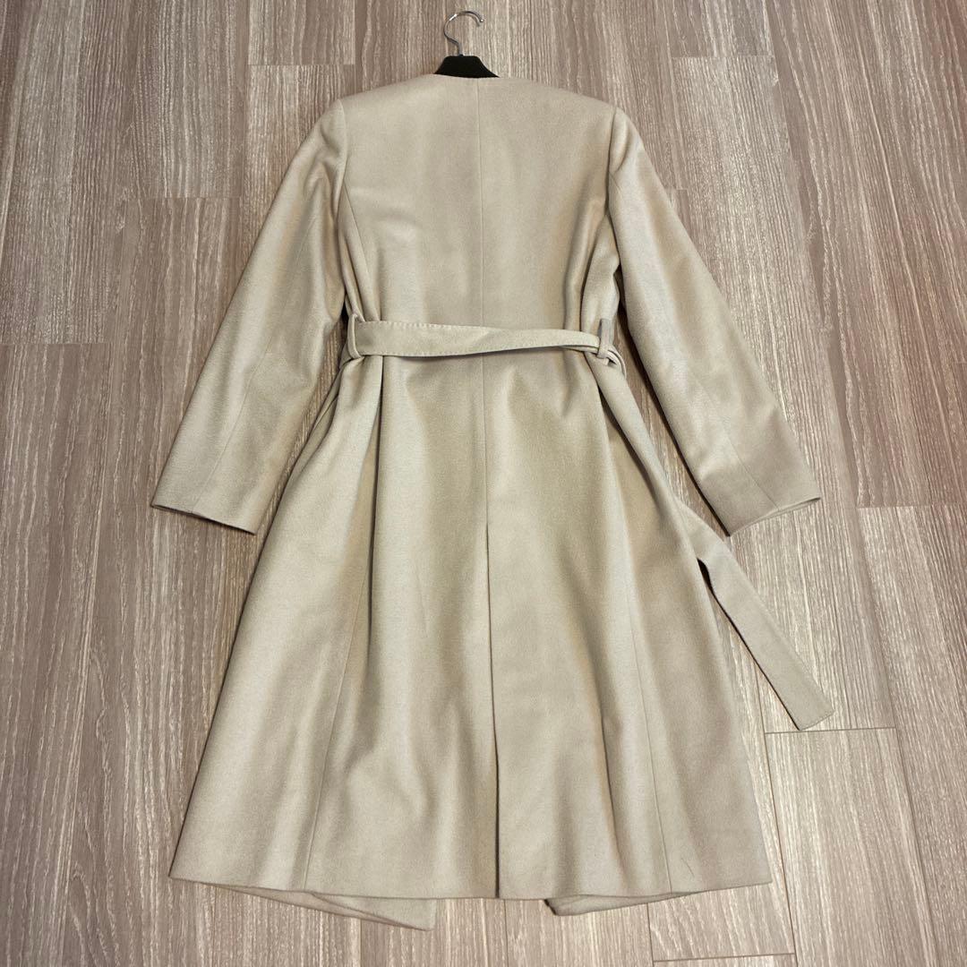 トゥモローランド　ピュアカシミヤ　ノーカラーコート