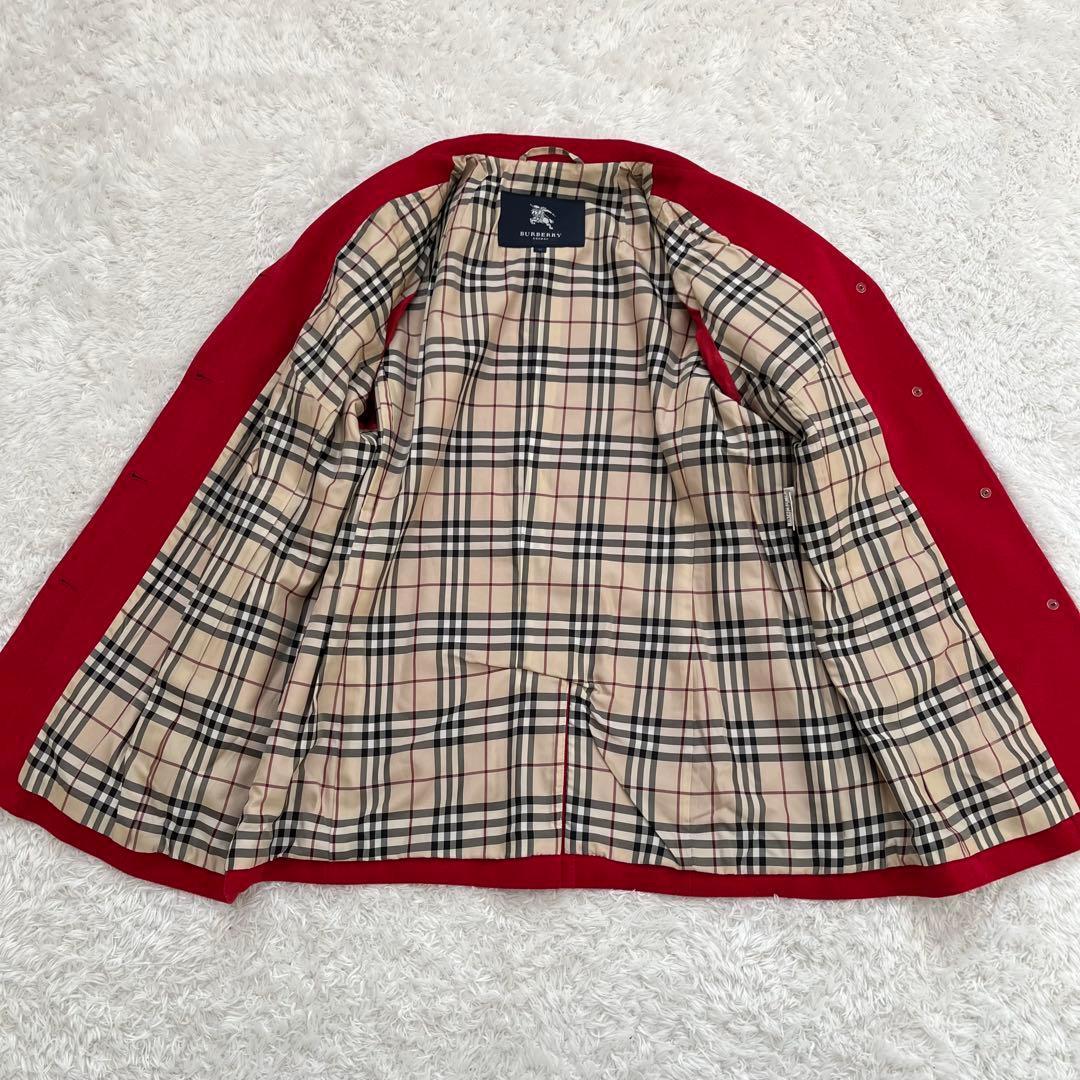 【美品】バーバリーロンドン　アンゴラウールコート ショート丈 15BR 2XL