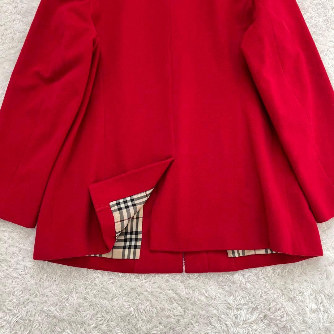 【美品】バーバリーロンドン　アンゴラウールコート ショート丈 15BR 2XL