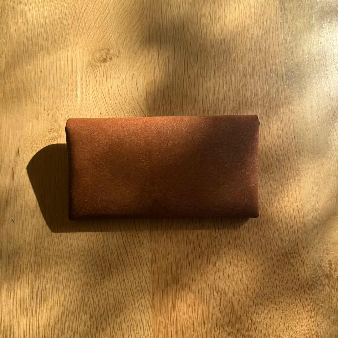 【新品未使用】SAFUJI サフジ ミニ長財布（ホック） キャメル