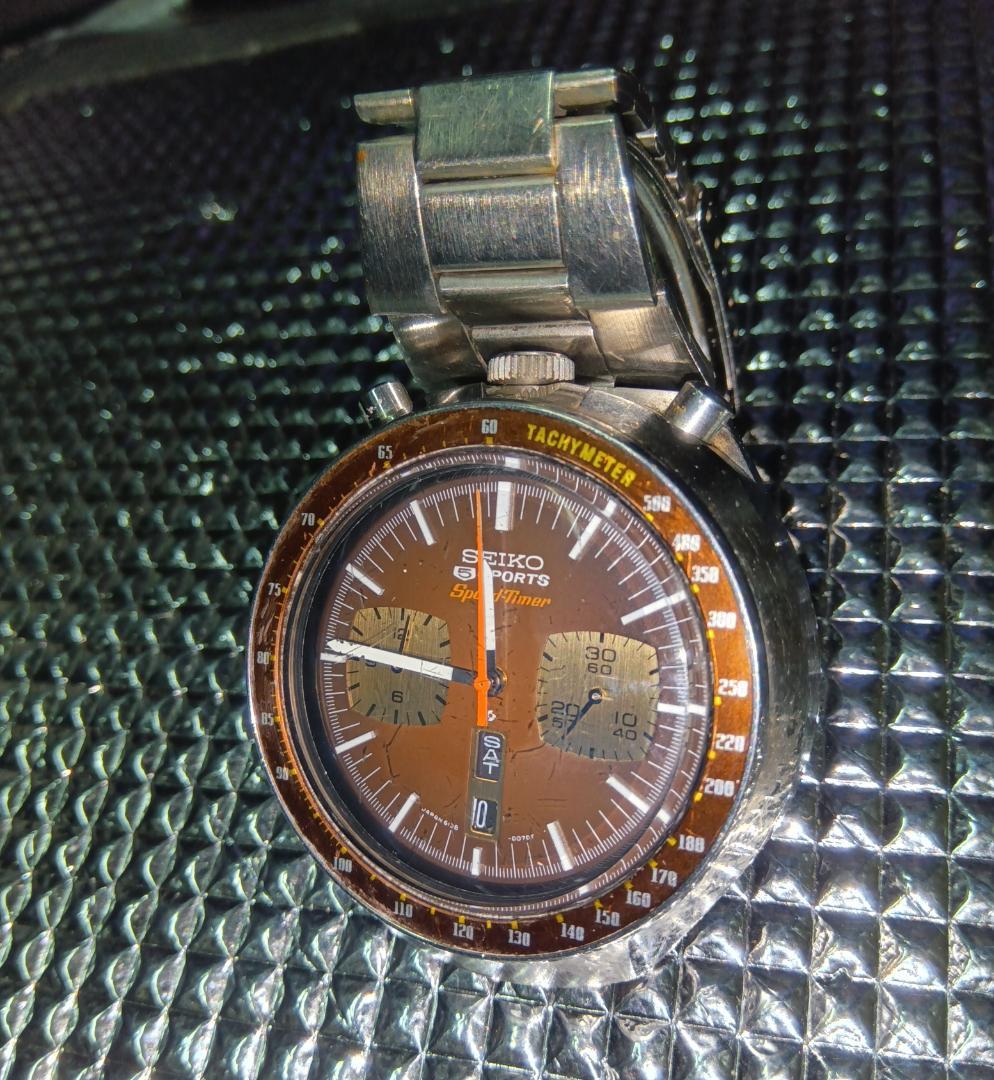 G*O様 希少SEIKO 腕時計約50年前 茶馬 Speed-Timer 自動巻