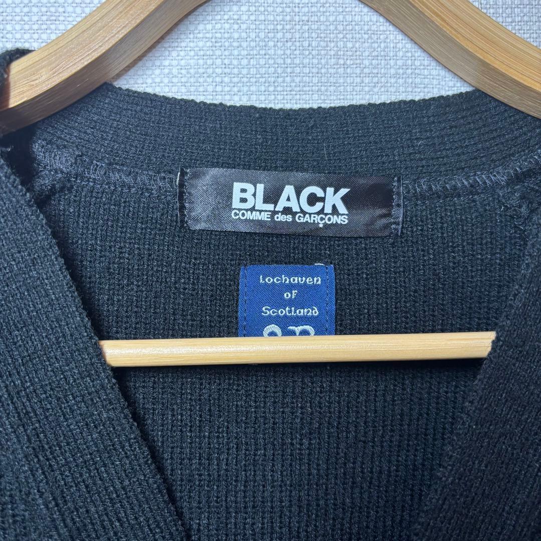 BLACK COMME des GARÇONS 穴あき カーディガン 黒
