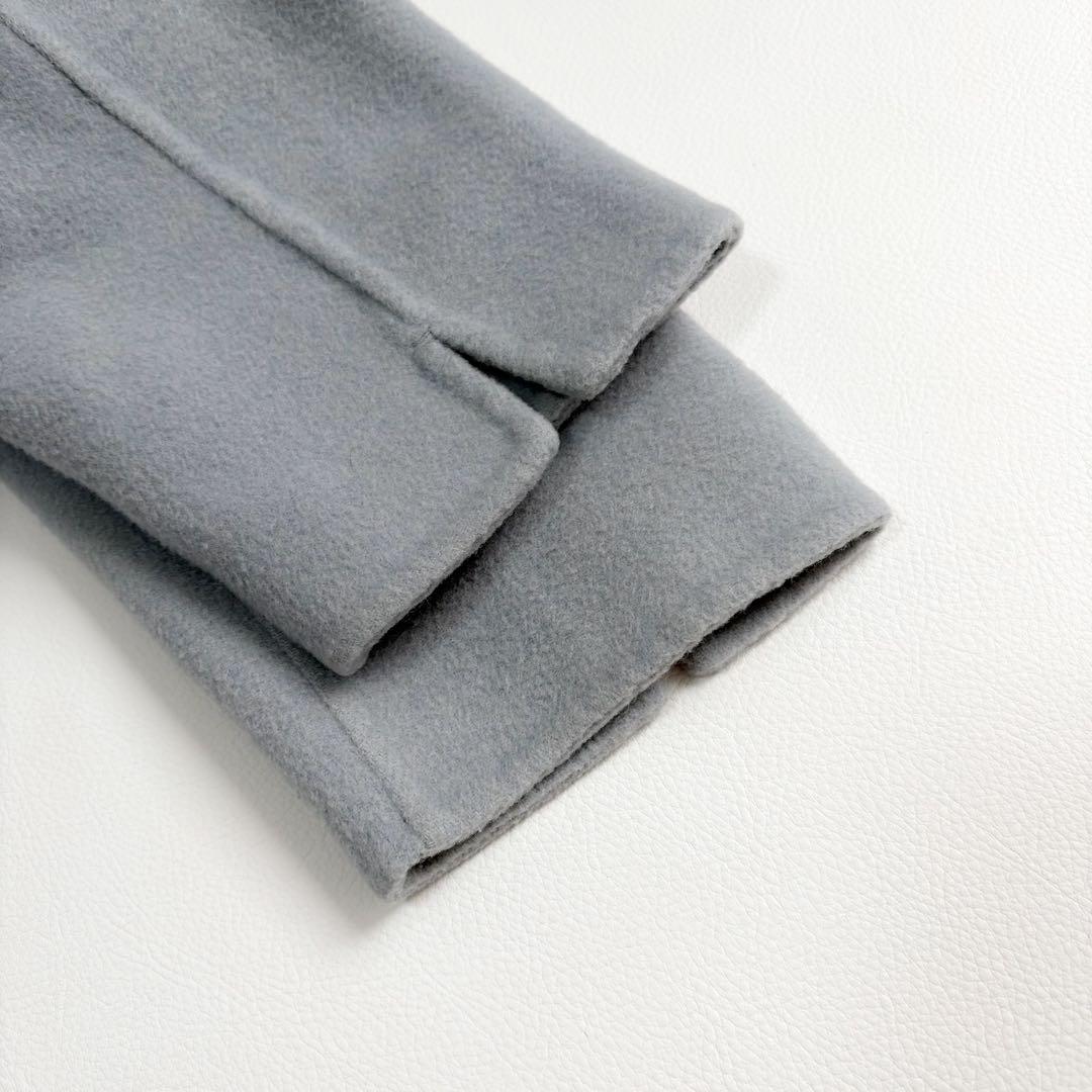 ドゥーズィエムクラス　victorian リバーロングノーカラーコート　36