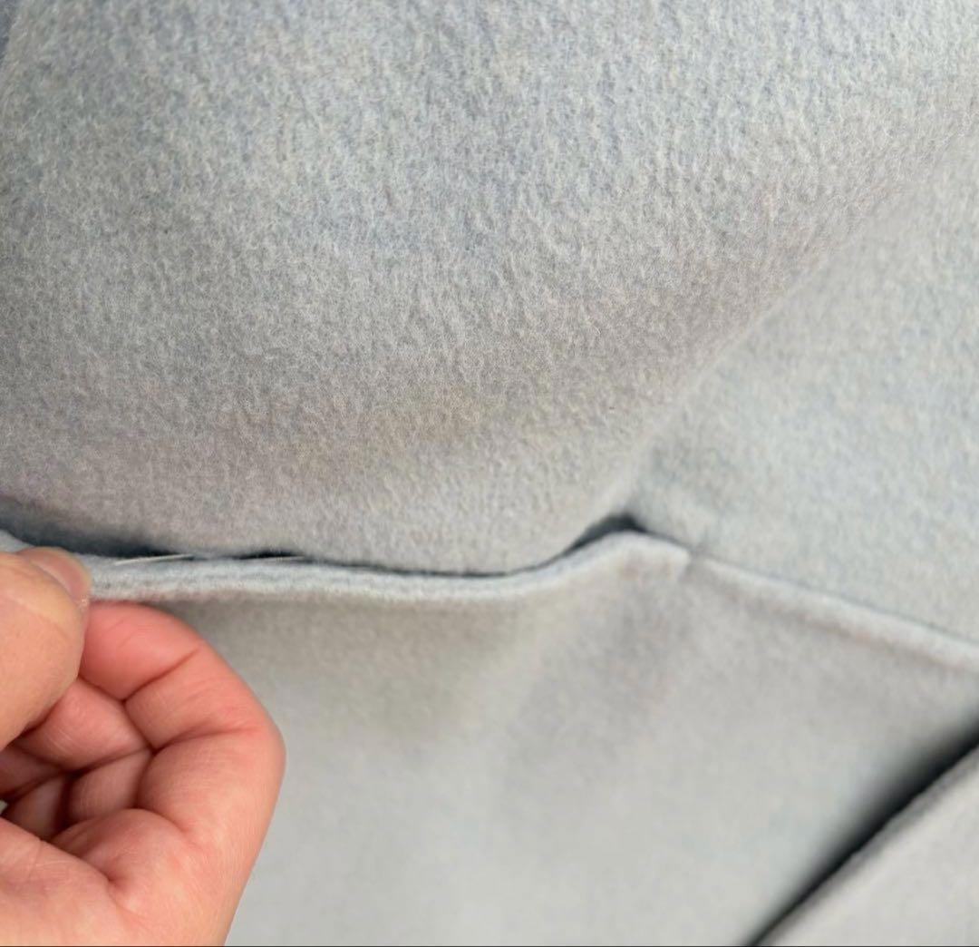 ドゥーズィエムクラス　victorian リバーロングノーカラーコート　36