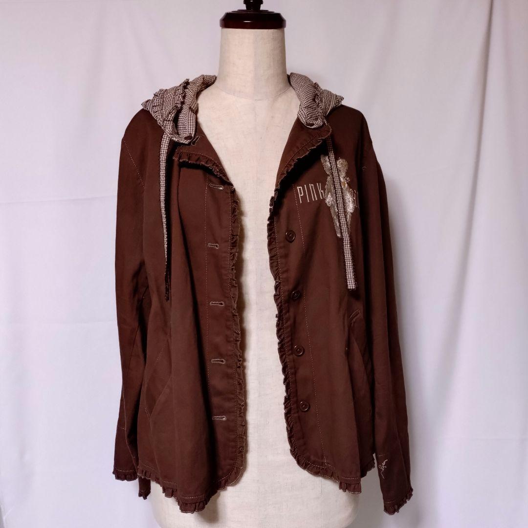 PINK HOUSE♥くまのフード付きジャケット