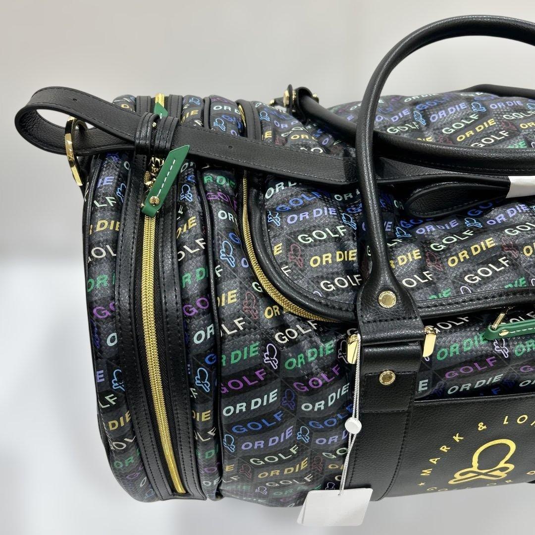 新品❤️マーク&ロナ ゴルフバッグ ブラック・マルチカラー