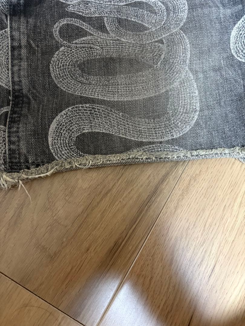 ヒステリックグラマー パイソン 蛇柄 デニムスカート