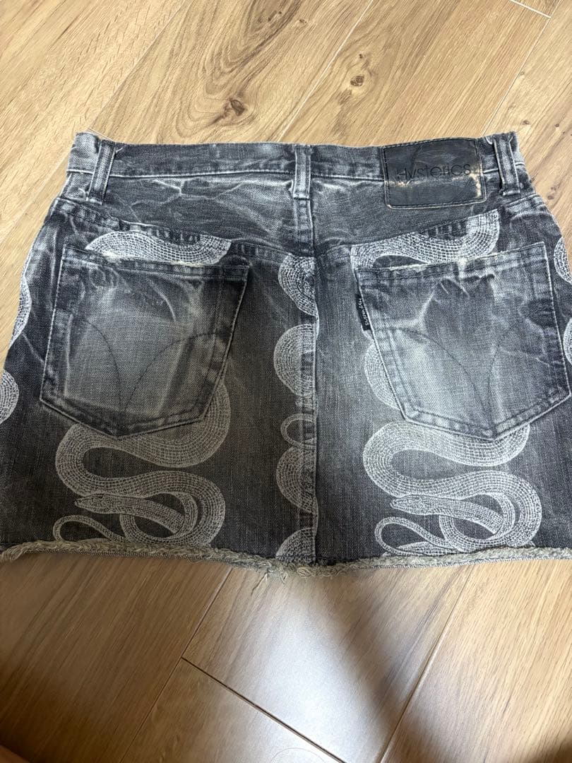 ヒステリックグラマー パイソン 蛇柄 デニムスカート