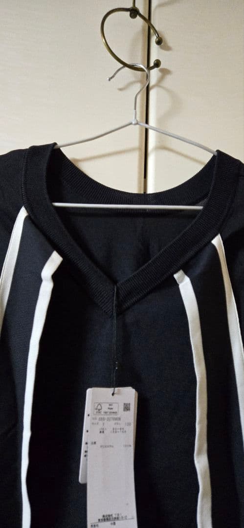 パーリーゲイツの新品未使用タグ付き クルーネック ニットプルオーバー