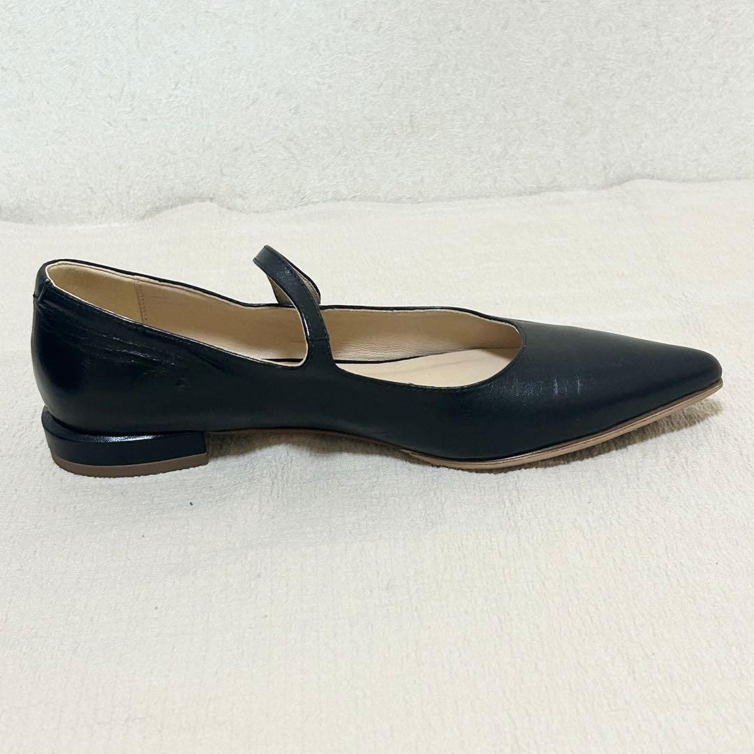 ✨人気商品✨ 【FABIO RUSCONI】 ブラック フラット パンプス 美品