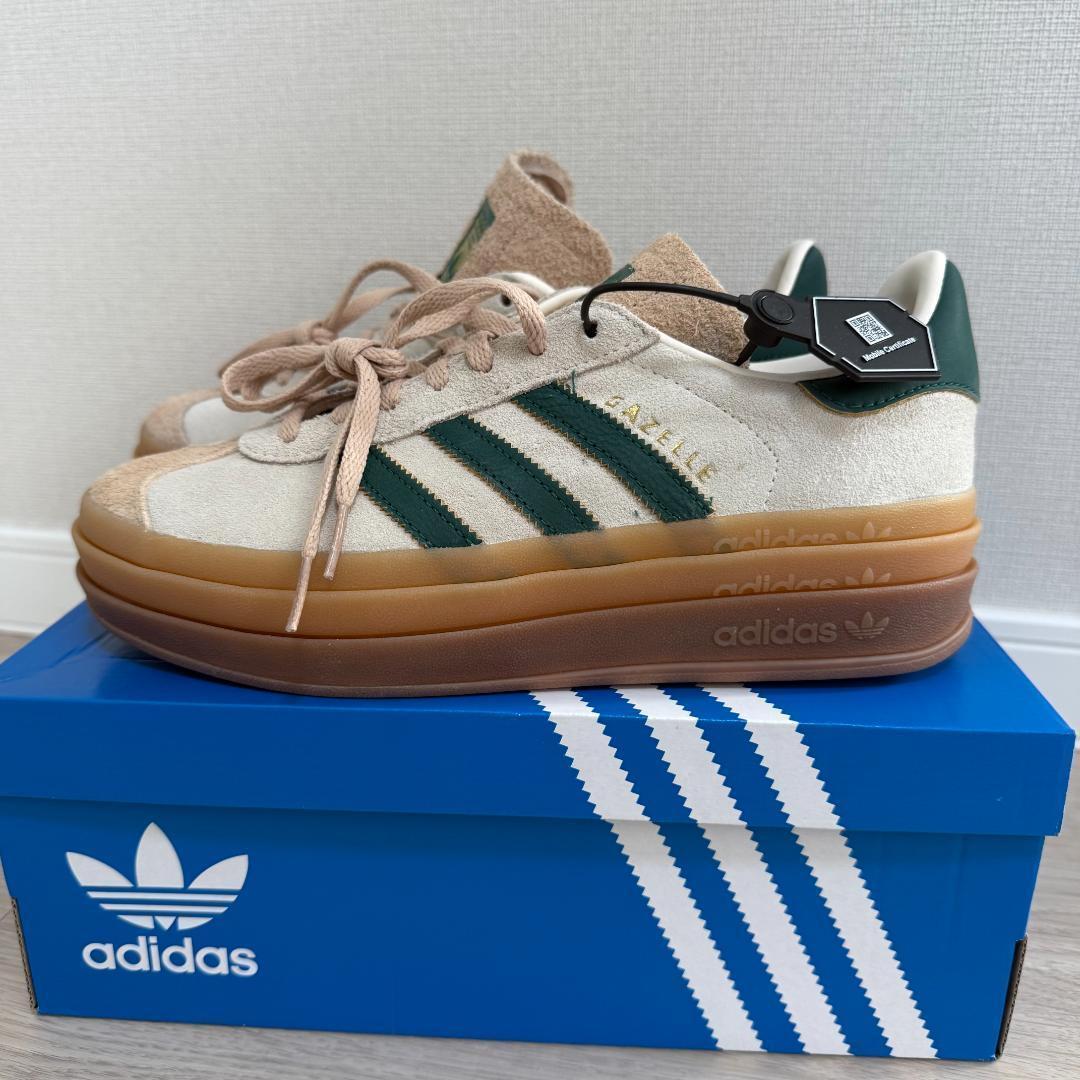 新品未使用✨アディダス ガゼル ボールド グリーン 23.5cm ID7056