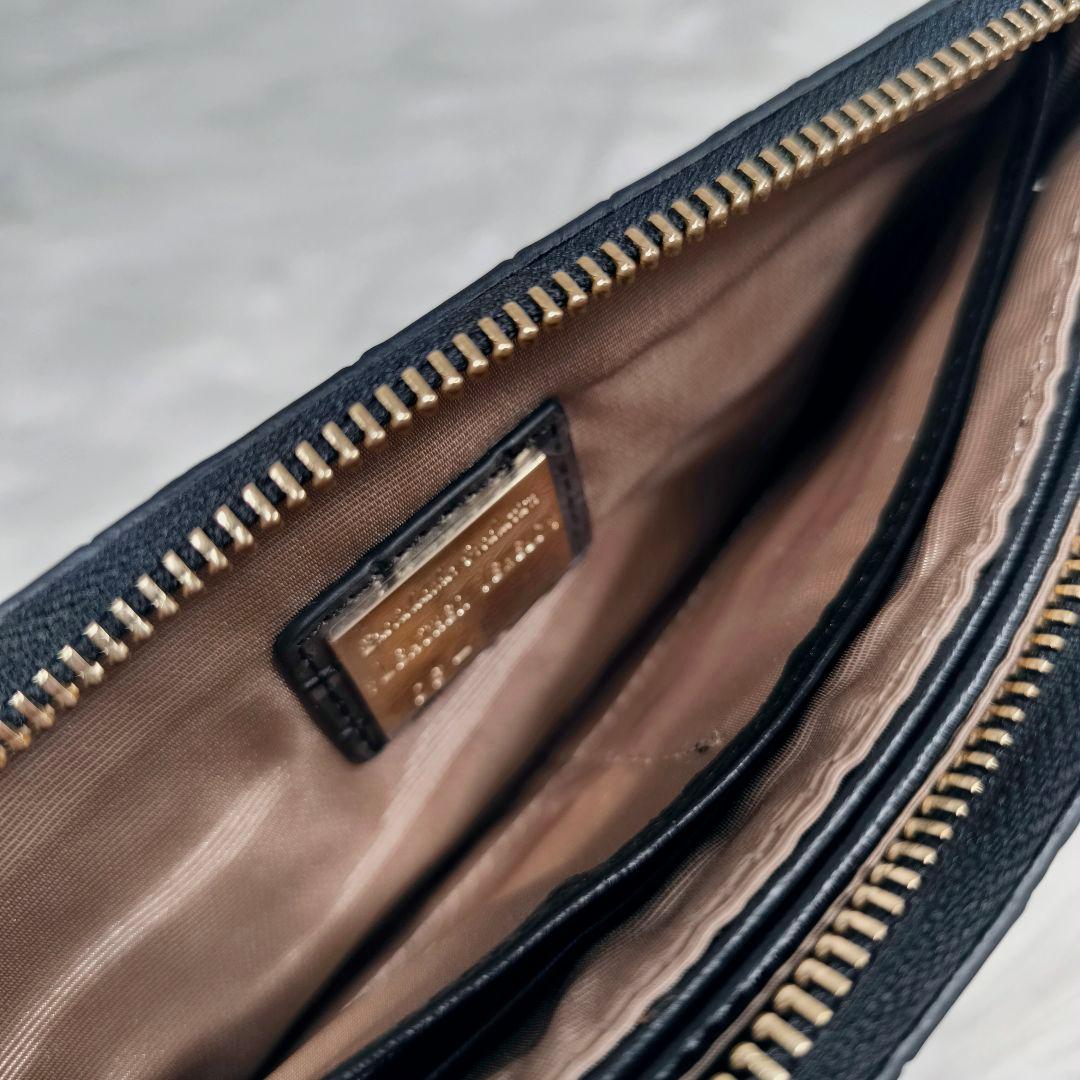 【極美品】レザージュエルズ　クロコ型押し　お財布ショルダーバッグ