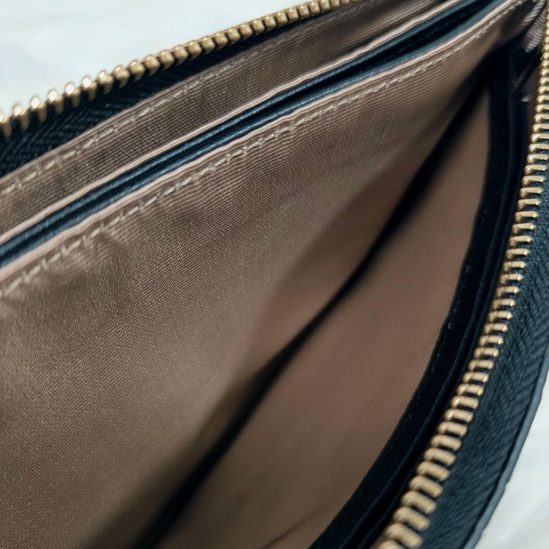 【極美品】レザージュエルズ　クロコ型押し　お財布ショルダーバッグ