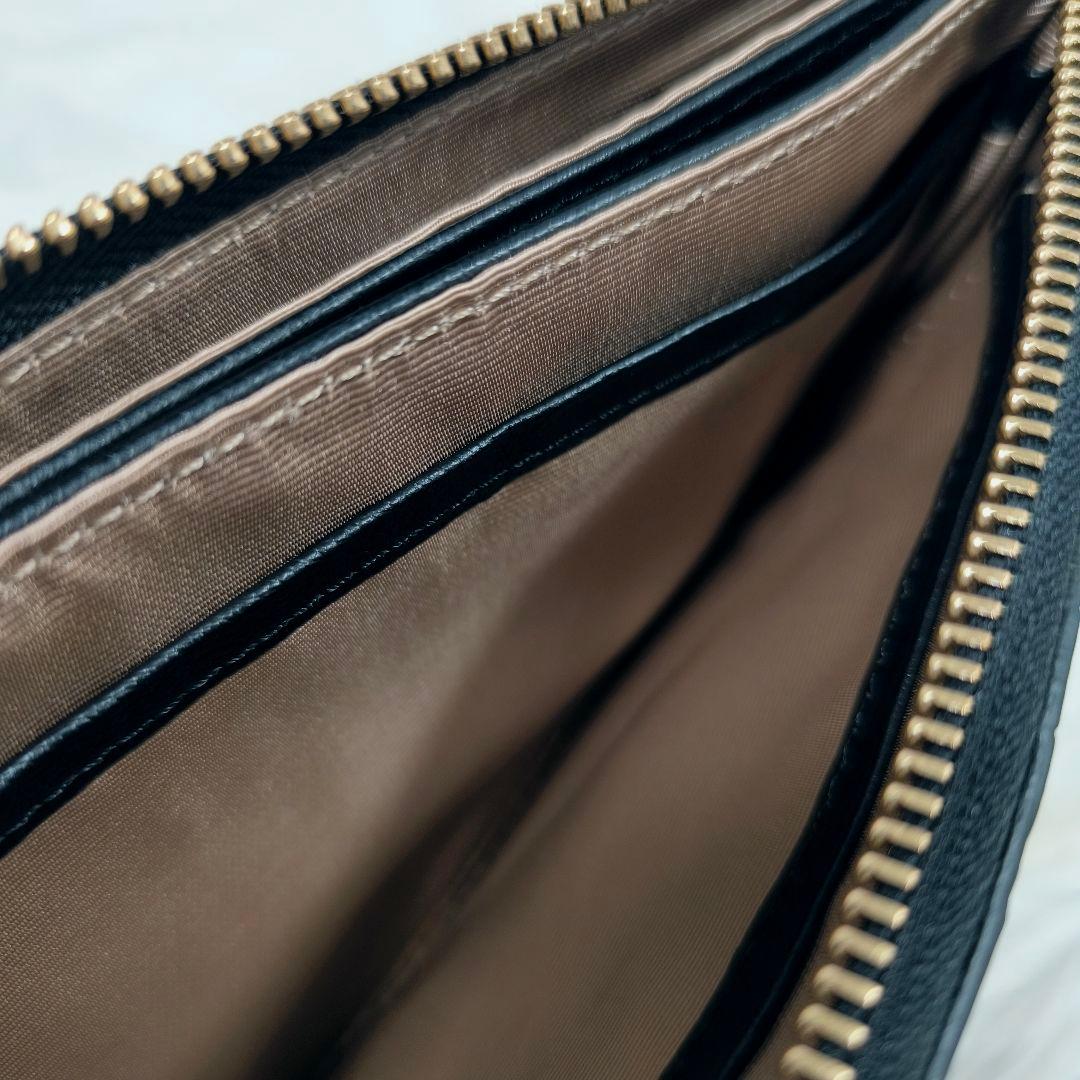 【極美品】レザージュエルズ　クロコ型押し　お財布ショルダーバッグ