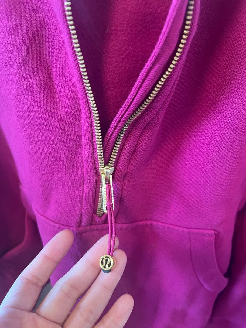 Lululemon Scuba オーバーサイズハーフジップフーディ