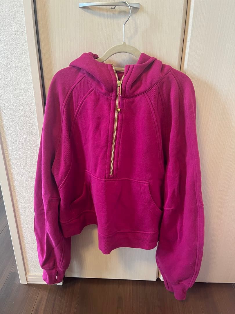 Lululemon Scuba オーバーサイズハーフジップフーディ