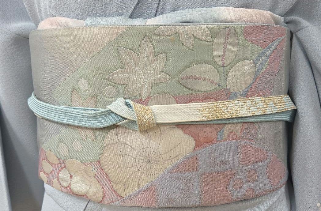 辻ケ花付け下げ訪問着4点フルセット、着物、袋帯、帯締め、帯揚げ