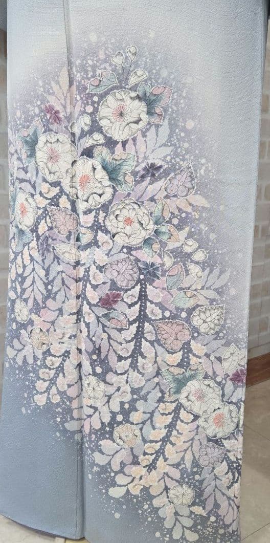 辻ケ花付け下げ訪問着4点フルセット、着物、袋帯、帯締め、帯揚げ