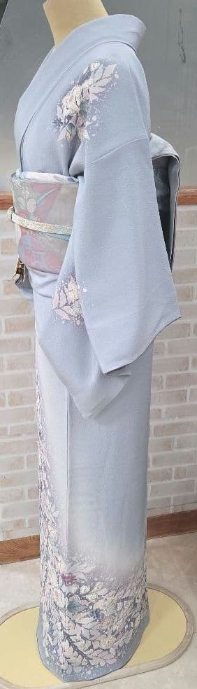 辻ケ花付け下げ訪問着4点フルセット、着物、袋帯、帯締め、帯揚げ