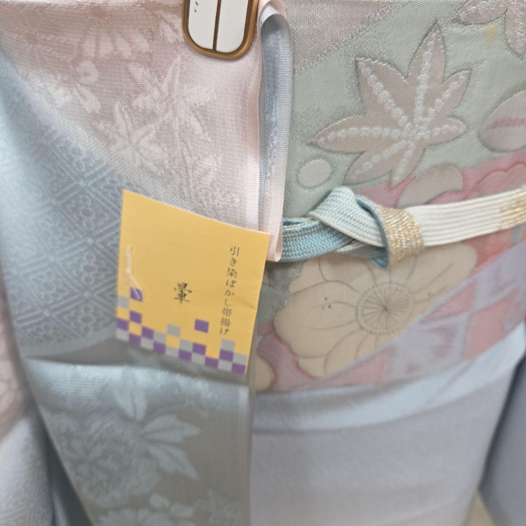 辻ケ花付け下げ訪問着4点フルセット、着物、袋帯、帯締め、帯揚げ
