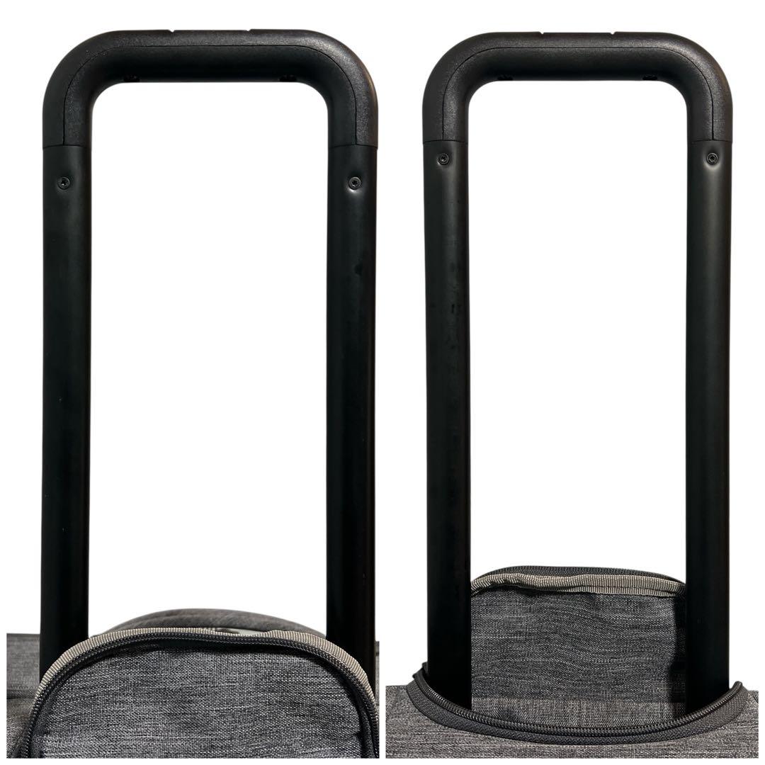 無印良品 半分の厚みで収納できるソフトキャリーケース 特大型 81L グレー