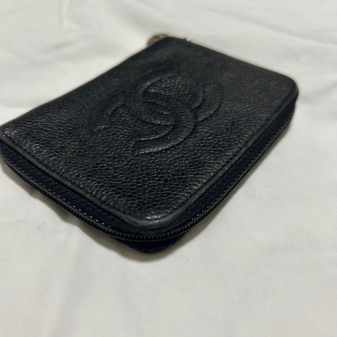 CHANEL シャネル ココマーク キャビアスキン キーケース ケース
