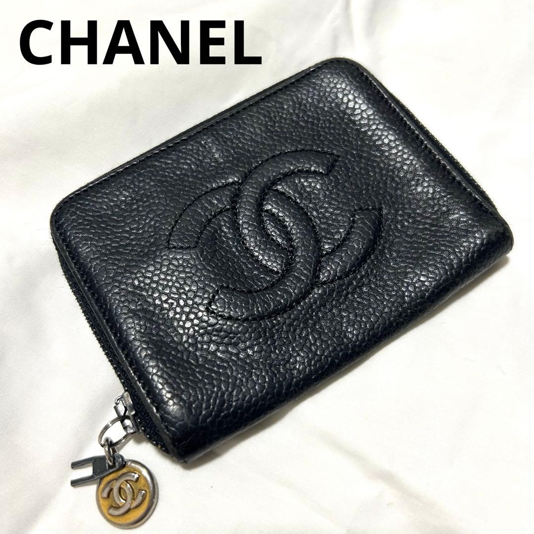 CHANEL シャネル ココマーク キャビアスキン キーケース ケース