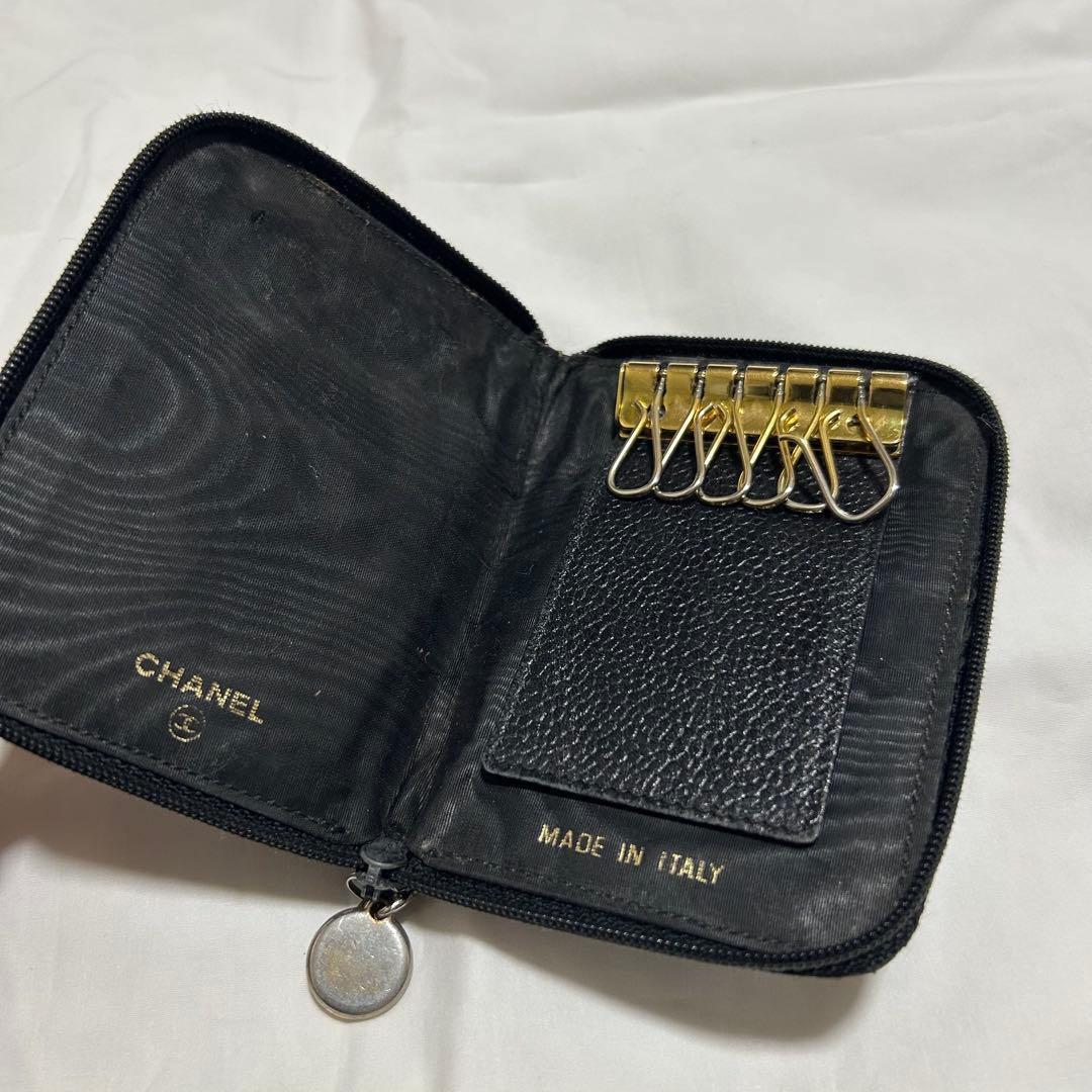 CHANEL シャネル ココマーク キャビアスキン キーケース ケース