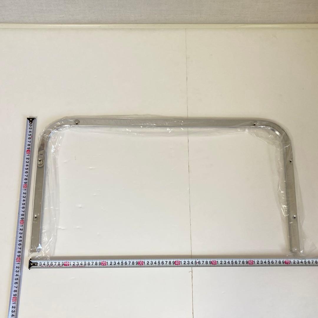 ◆さな◆ ガラステーブル 机 リビング シルバー 網棚付き レトロ 新品