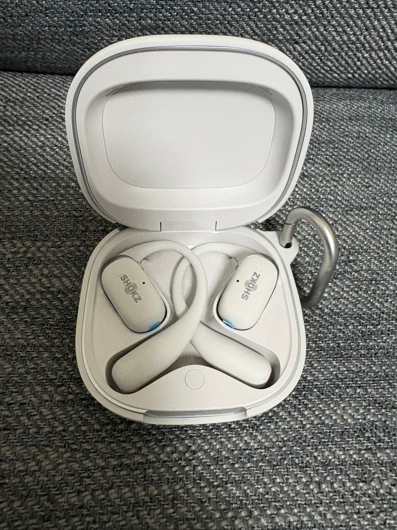 SHOKZ OPENFIT2+イヤホン(グレー)専用ケースカバー付き