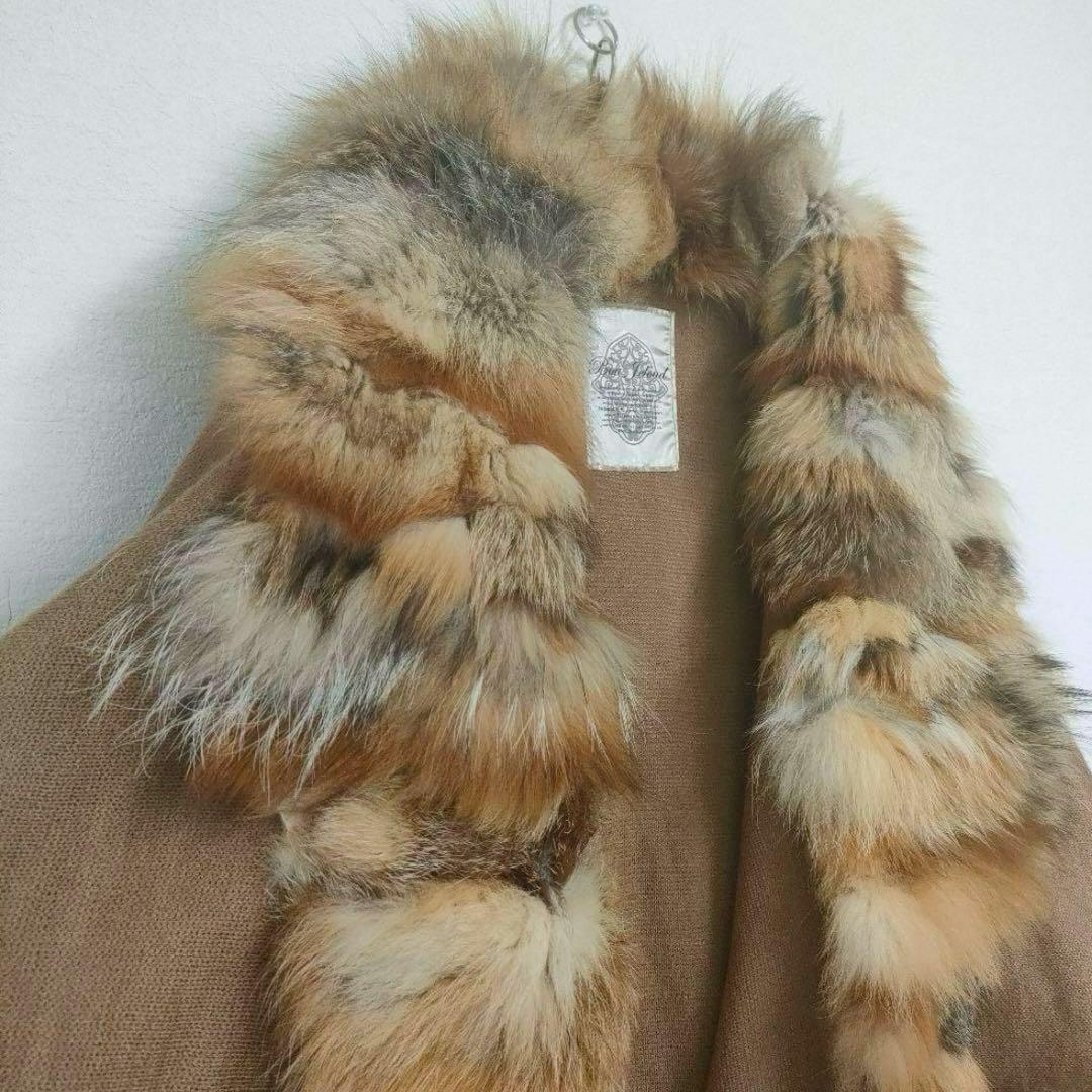 【美品】Bou Jeloud　ブージュルード　ケープコート　フォックスファー