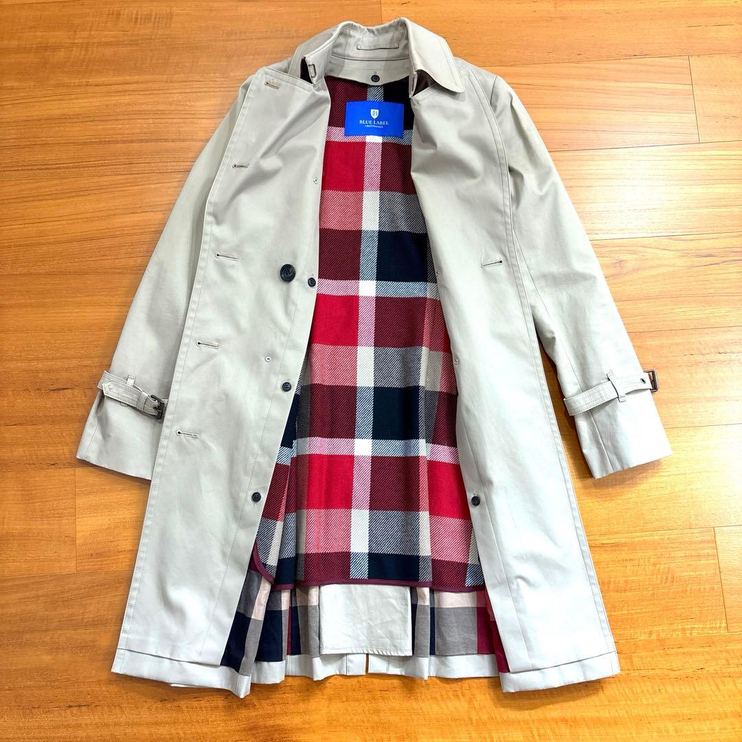 美品 ブルーレーベルクレストブリッジ　トレンチコート