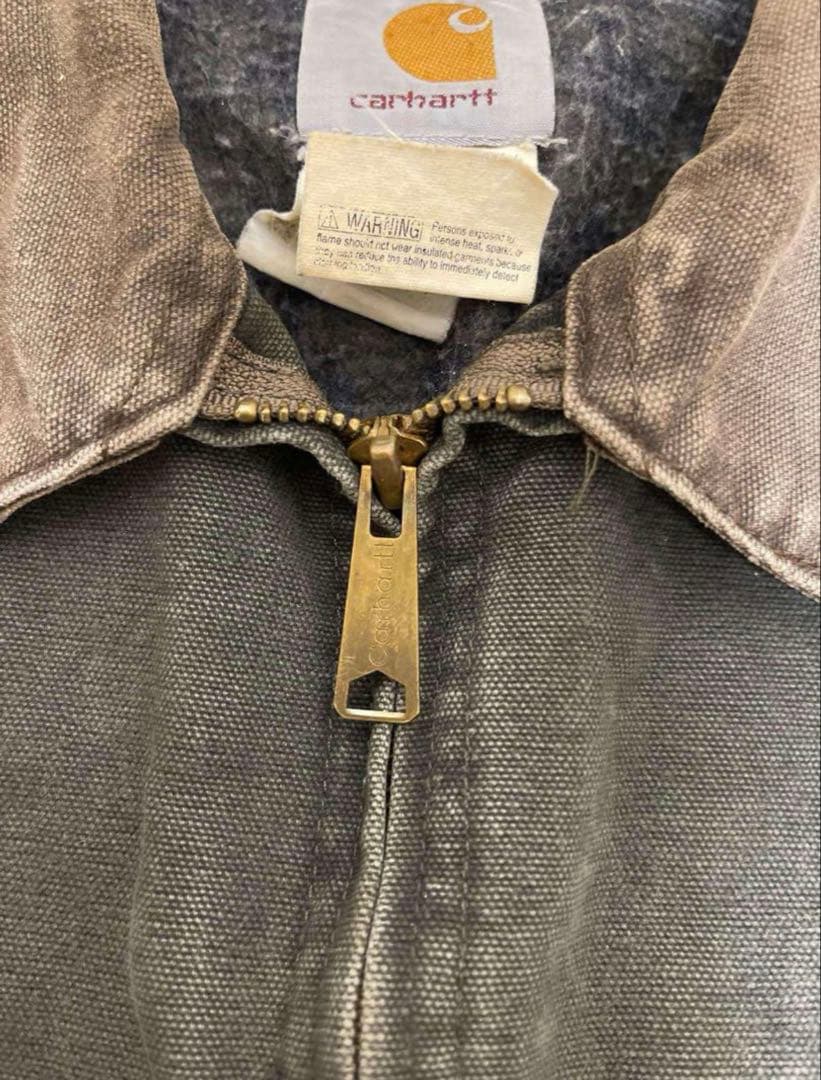 超美品　90s carhartt デトロイトジャケット　モスグリーン