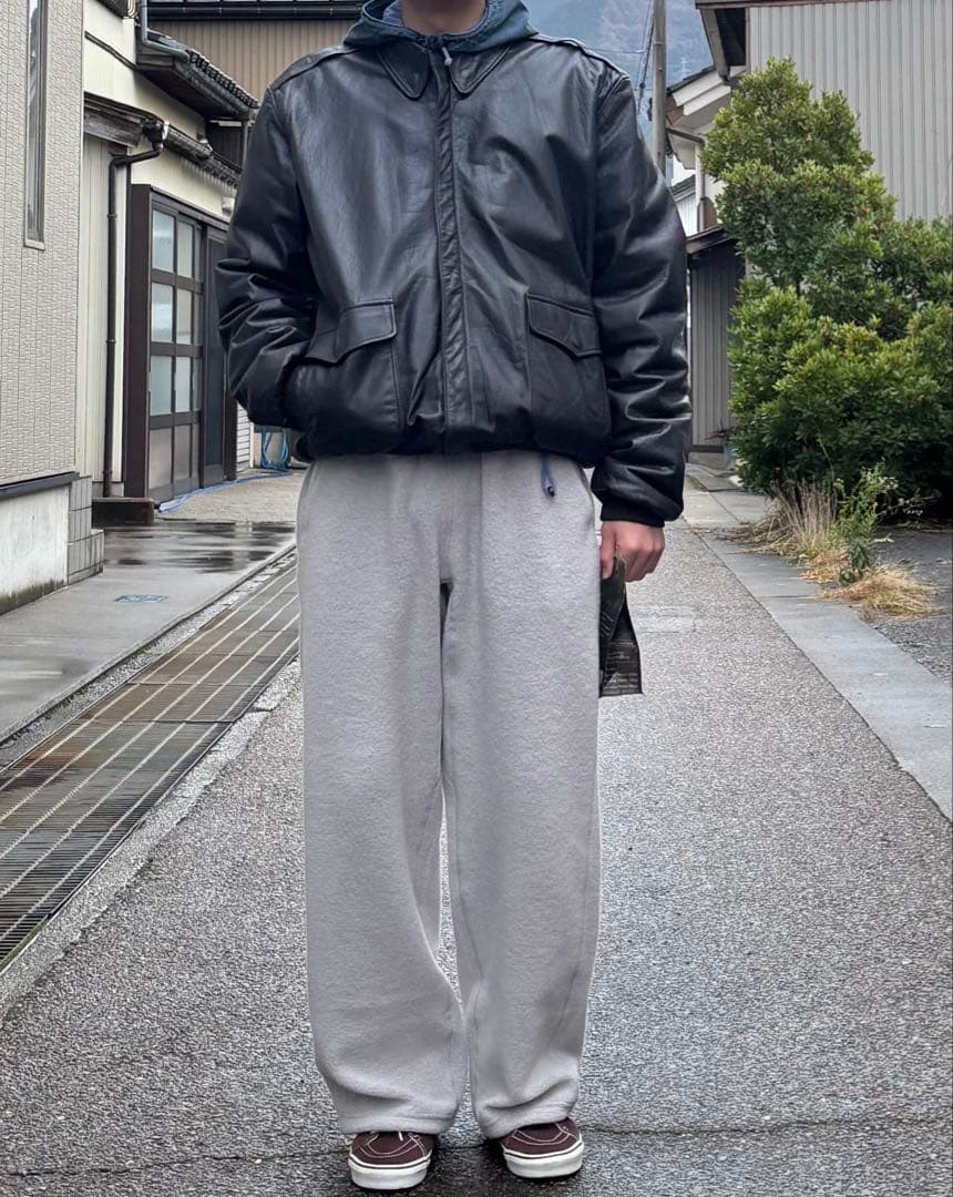 80s llbean a2 レザー　ビックサイズ　46 美品