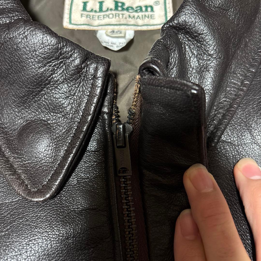 80s llbean a2 レザー　ビックサイズ　46 美品