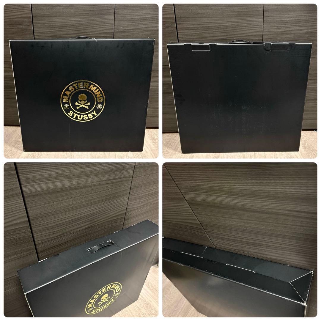 STUSSY mastermind スタジャン 袖レザー USA ブラック L