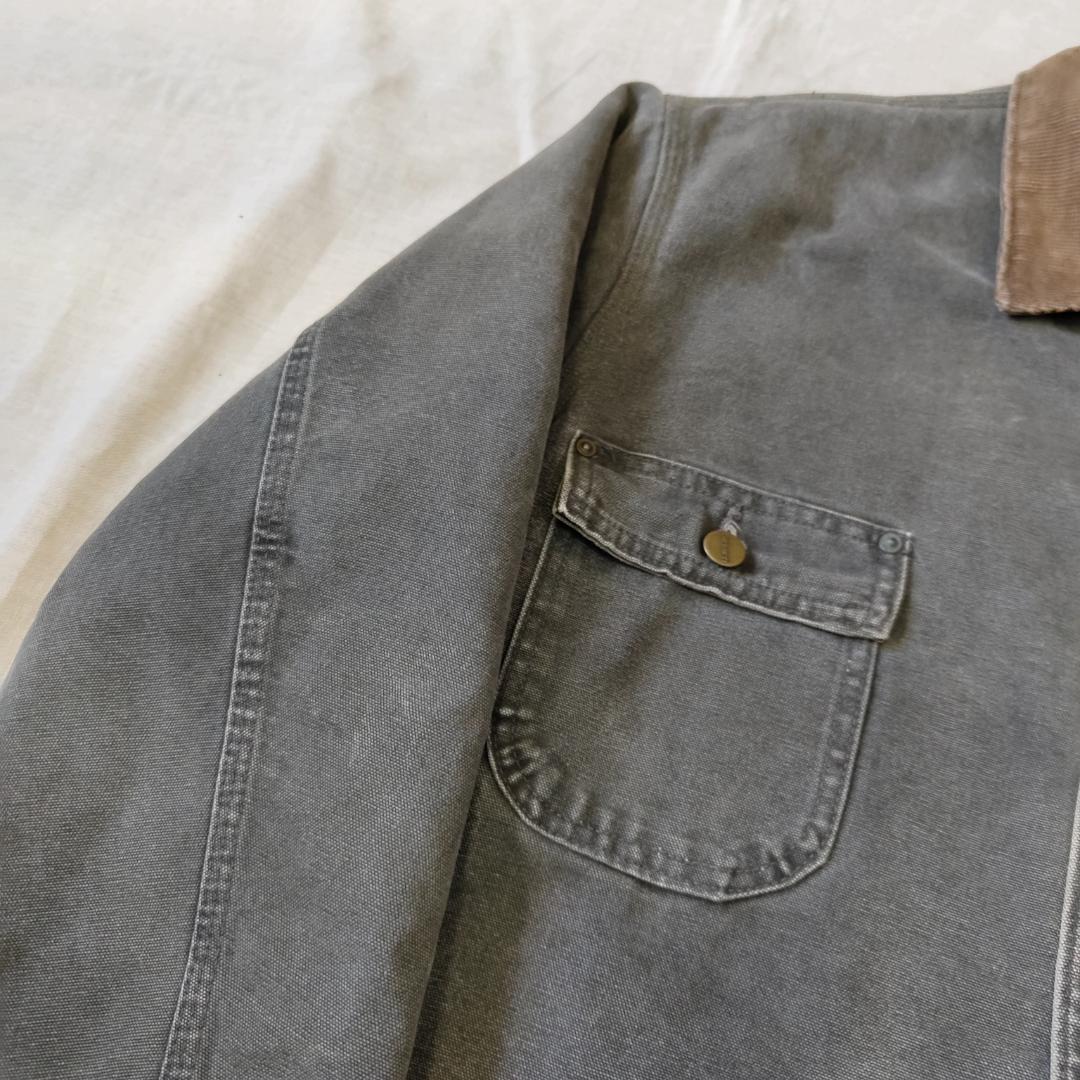 レアカラー 00s USA製 カーハート チョアコート グレー ペトロールPTL