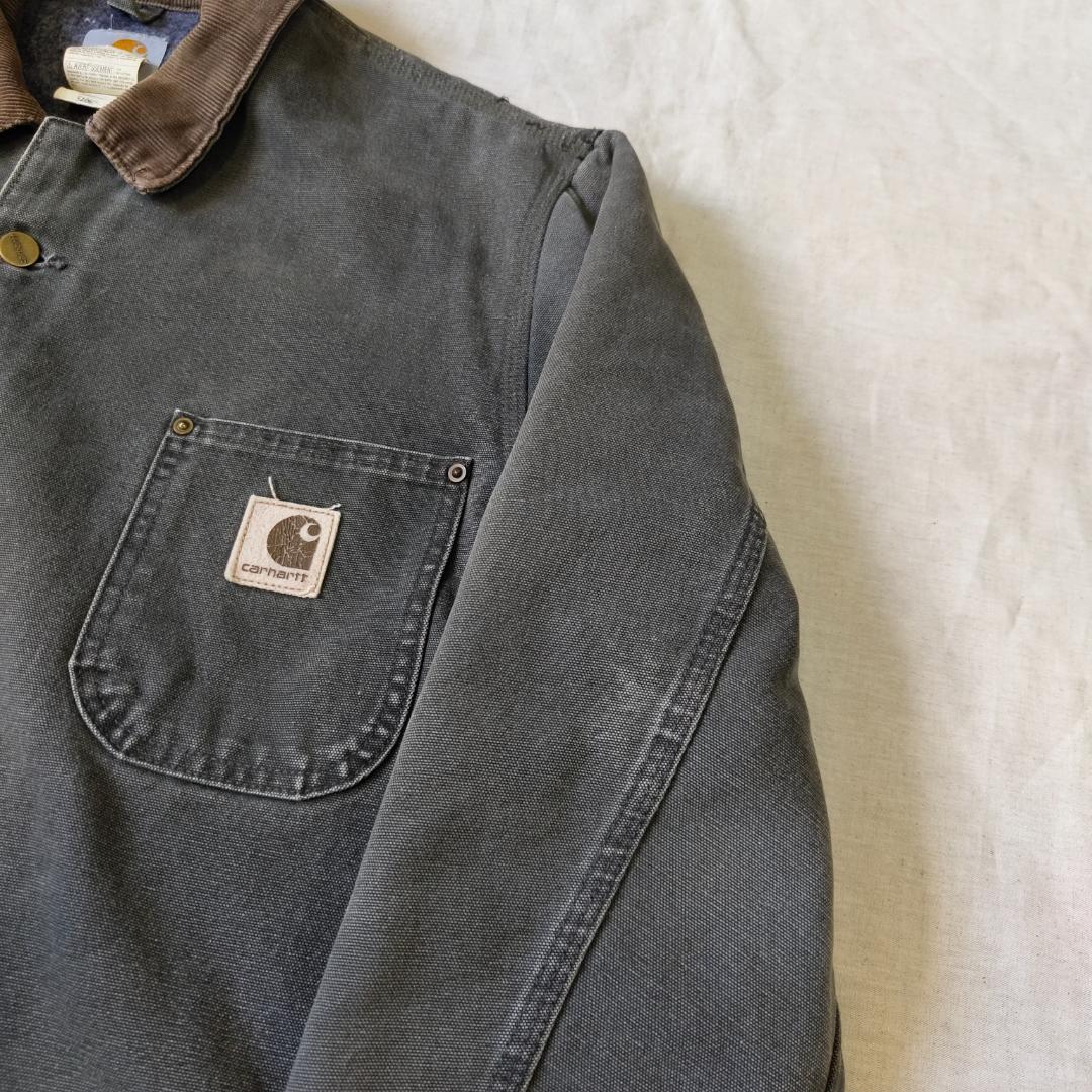レアカラー 00s USA製 カーハート チョアコート グレー ペトロールPTL