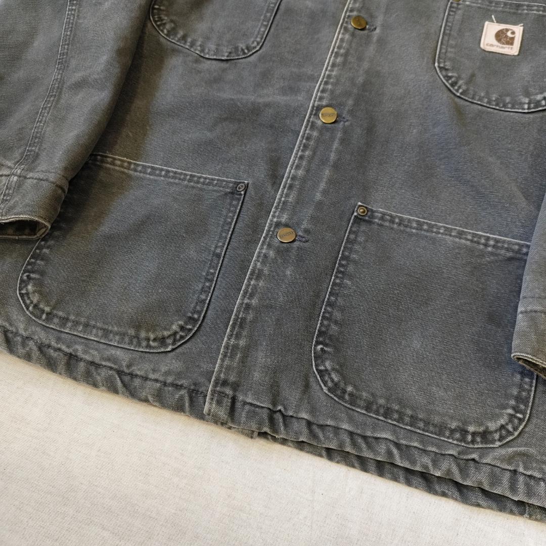 レアカラー 00s USA製 カーハート チョアコート グレー ペトロールPTL