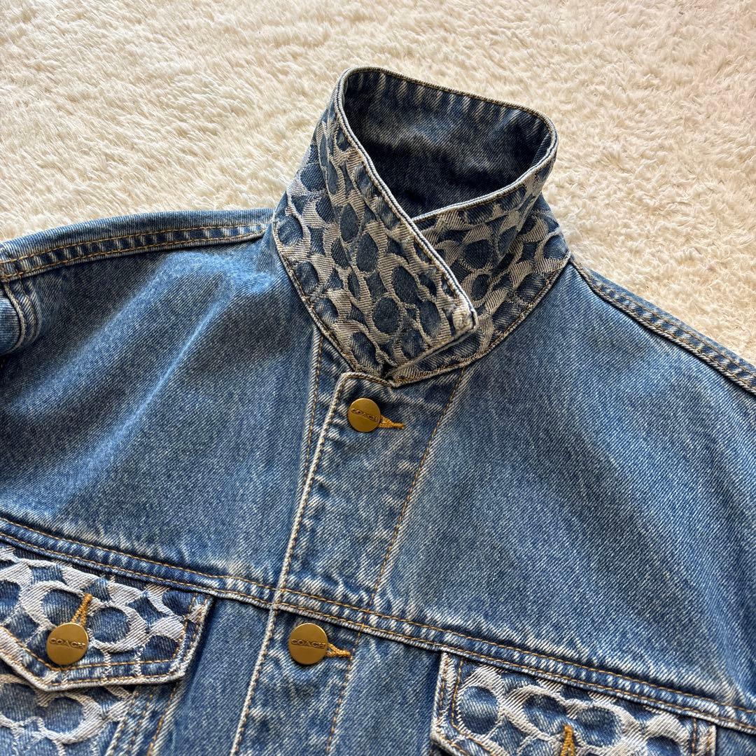 COACH コーチ　オーバーサイズド シグネチャーデニムジャケット　定価約9万