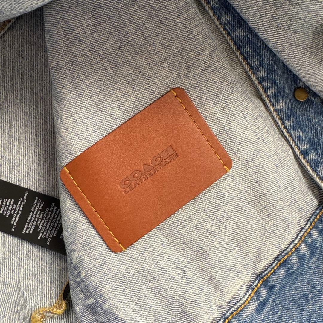 COACH コーチ　オーバーサイズド シグネチャーデニムジャケット　定価約9万