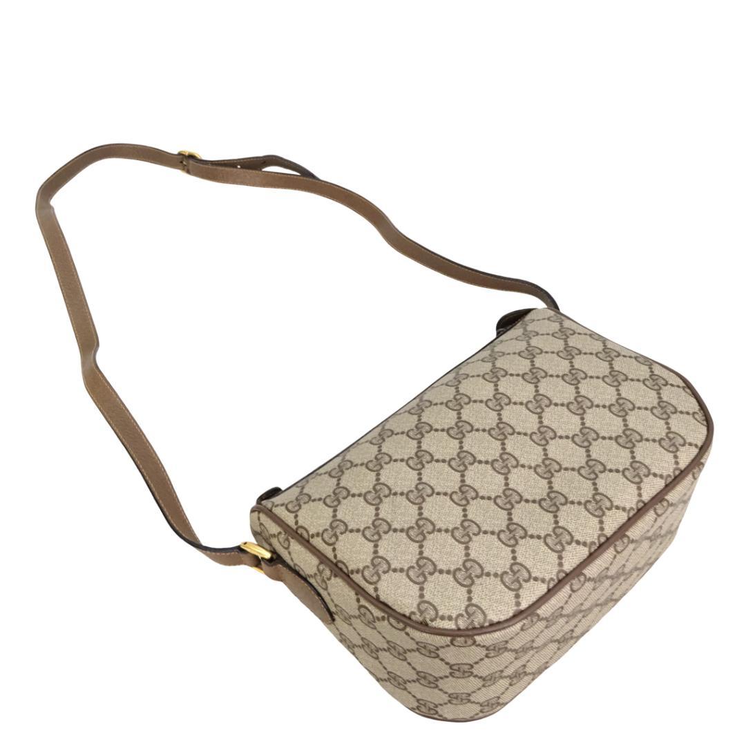 本物 ■グッチ■シェリーライン GG ベージュ PVC 斜めがけショルダーバッグ